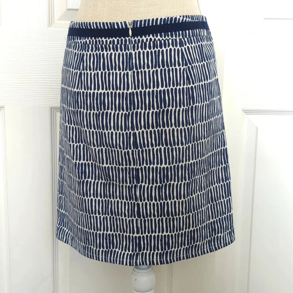 Boden Navy and white Pencil Skirt - Picture 3 of 5